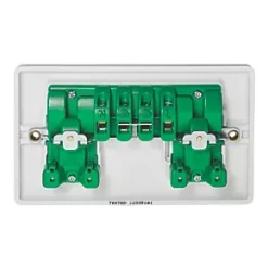 Crabtree Instinct 13A 2-Gang SP Switched Socket White -White Switches & Sockets Sales Store 834HV A2