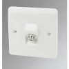 MK Logic Plus F-Type Satellite Socket White