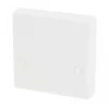 Schneider Electric Ultimate Slimline 45A Unswitched Cooker Outlet Plate White