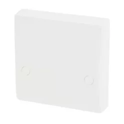Schneider Electric Ultimate Slimline 45A Unswitched Cooker Outlet Plate White