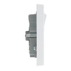 British General 900 Series 13A 2-Gang SP Switched Socket + 3.1A 2-Outlet Type A USB Charger White -White Switches & Sockets Sales Store 8529P A3