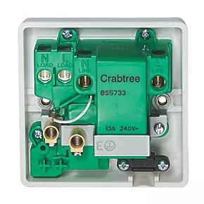Crabtree Instinct 13A Unswitched Passive RCD Fused Spur White 3 Crabtree Instinct 13A Unswitched Passive RCD Fused Spur White - Image 3