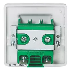 Crabtree Instinct 50A Unswitched Cooker Outlet Plate White -White Switches & Sockets Sales Store 882HV A2