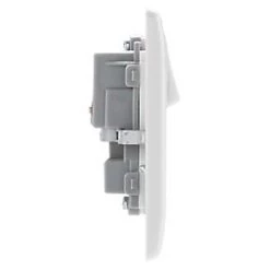 British General 800 Series 13A 2-Gang DP Switched Socket White -White Switches & Sockets Sales Store 892HV A2