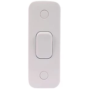 Schneider Electric Lisse 10AX 1-Gang 2-Way Rocker Switch White 2 Schneider Electric Lisse 10AX 1-Gang 2-Way Rocker Switch White - Image 2