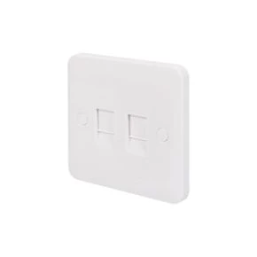 Schneider Electric Lisse Double RJ45 Ethernet Socket White 1 Schneider Electric Lisse Double RJ45 Ethernet Socket White