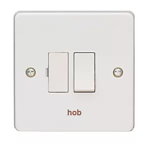 Crabtree Capital 13A Switched Hob Fused Spur White 2 Crabtree Capital 13A Switched Hob Fused Spur White - Image 2