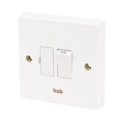 Crabtree Capital 13A Switched Hob Fused Spur White