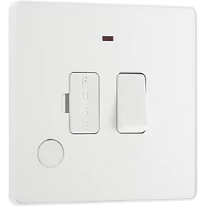 British General Evolve 13A Switched Fused Spur with LED Pearlescent White with White Inserts 2 British General Evolve 13A Switched Fused Spur with LED Pearlescent White with White Inserts - Image 2