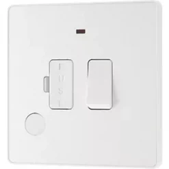 British General Evolve 13A Switched Fused Spur with LED Pearlescent White with White Inserts 9 British General Evolve 13A Switched Fused Spur with LED Pearlescent White with White Inserts -White Switches & Sockets Sales Store 947PX A3