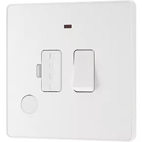 British General Evolve 13A Switched Fused Spur with LED Pearlescent White with White Inserts 4 British General Evolve 13A Switched Fused Spur with LED Pearlescent White with White Inserts - Image 4