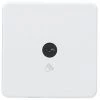 Knightsbridge SFTS1MW 2.1A 1-Gang 1-Way Light Switch Matt White with Black Inserts