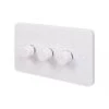 Schneider Electric Lisse 3-Gang 2-Way Dimmer Switch White