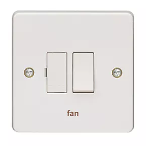 Crabtree Capital 13A Switched Fan Fused Spur White 2 Crabtree Capital 13A Switched Fan Fused Spur White - Image 2