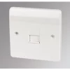 MK Logic Plus Slave Telephone Socket White