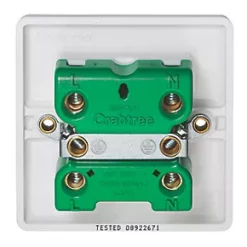 Crabtree Instinct 50A 1-Gang DP Control Switch White -White Switches & Sockets Sales Store 997HV A2